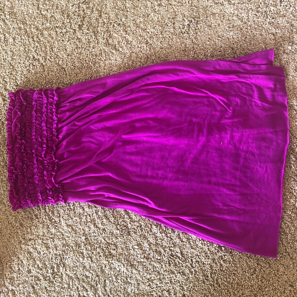 Strapless dress/bathing suit cover up